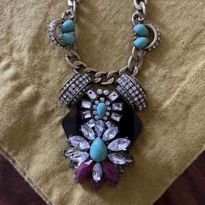 J Crew Tortoise Statement Necklace